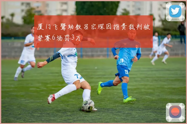 厦门飞鹭助教吕宏琛因指责裁判被禁赛6场罚3万